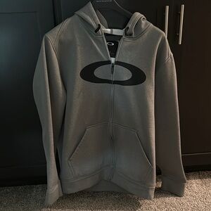 Oakley Charcoal Zip-Up Hoodie